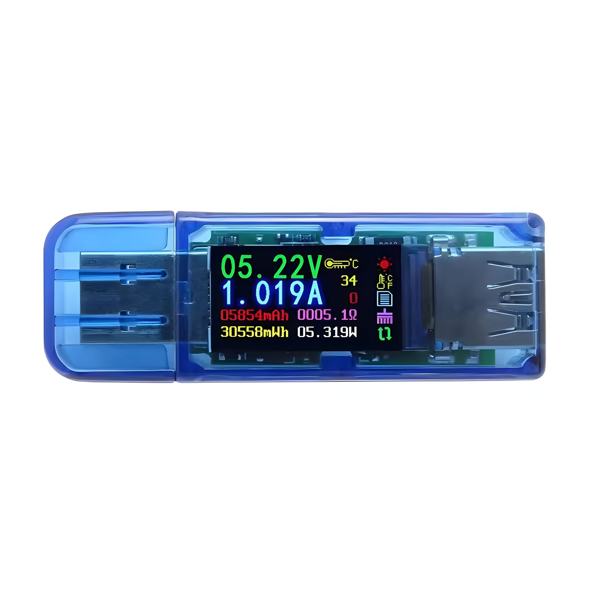 USB Charger Doctor AT34 багатофункціональний з РК-дисплеєм (USB 3.0, 30V, 4A) USB Charger Doctor AT34 багатофункціональний з РК-дисплеєм (USB 3.0, 30V, 4A)
