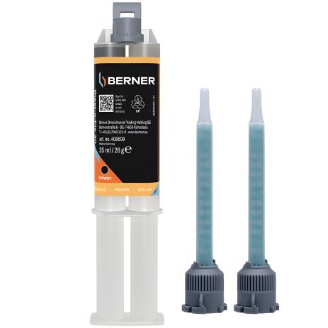 Двухкомпонентный клей для пластика Berner, 25 мл Янтарный Двухкомпонентный клей для пластика Berner, 25 мл Янтарный