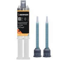 Клей для пластика Berner 2-х компонентний 25 мл, чорний