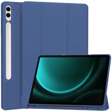 Чехол with Slot for Stylus для Samsung Galaxy Tab S9+ / S9+ FE / S10+ 12.4" Темно-синий