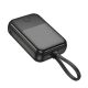 Повербанк Hoco Q33 10000mAh PD20W + кабель Type-C black Повербанк Hoco Q33 10000mAh PD20W + кабель Type-C black