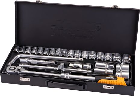 Набор инструментов с телескопической трещоткой, PROFI ½" 26 шт., MASTERTOOL (78-4126)