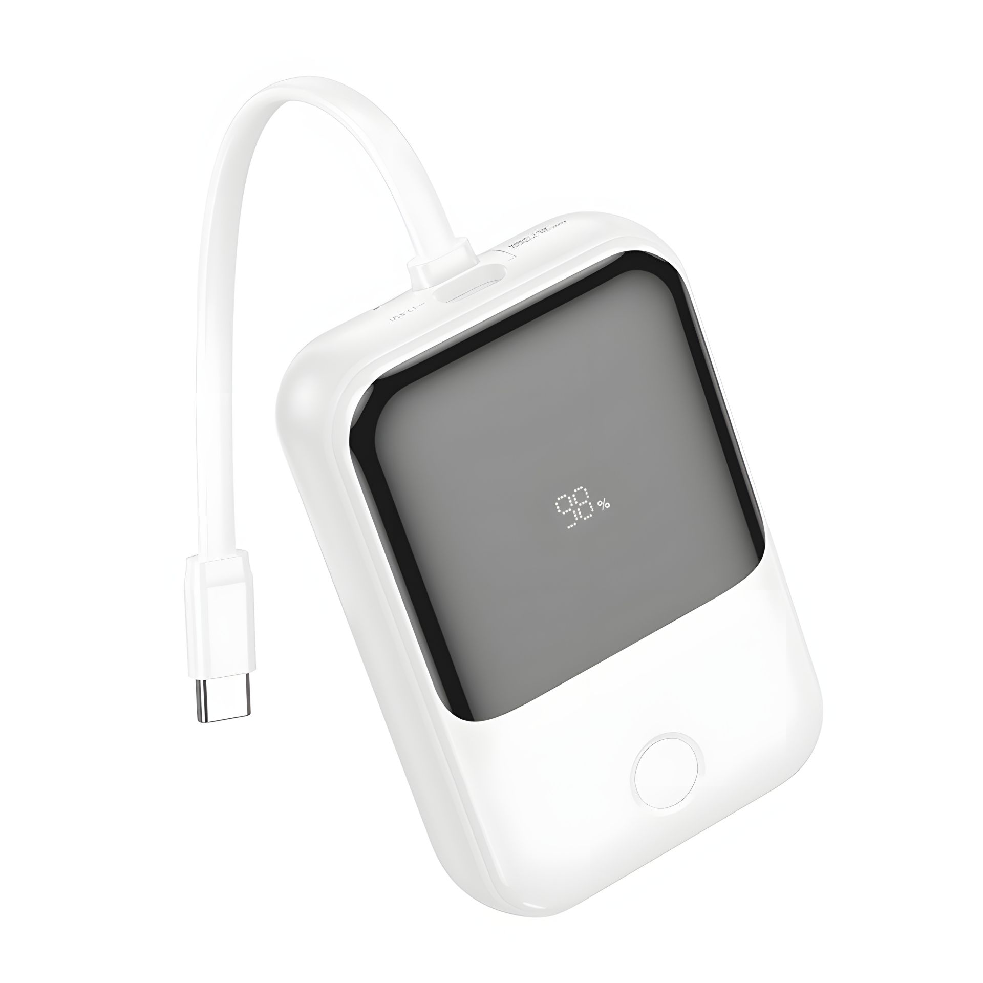 Повербанк Hoco Q33 10000mAh PD20W + кабель Type-C white Повербанк Hoco Q33 10000mAh PD20W + кабель Type-C white