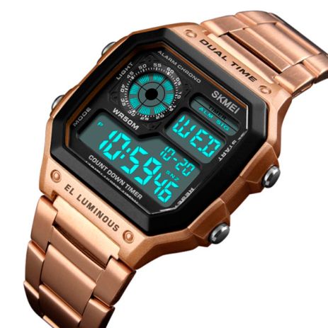 Мужские часы Skmei Ripple RoseGold 1335