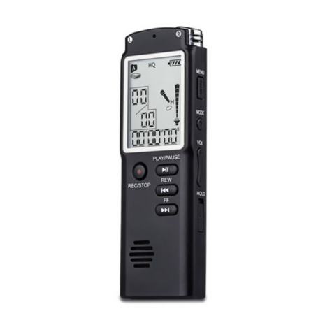 Диктофон цифровий з великим екраном Savetek GS-T60, пам'ять 16 Гб, стерео, акумуляторний