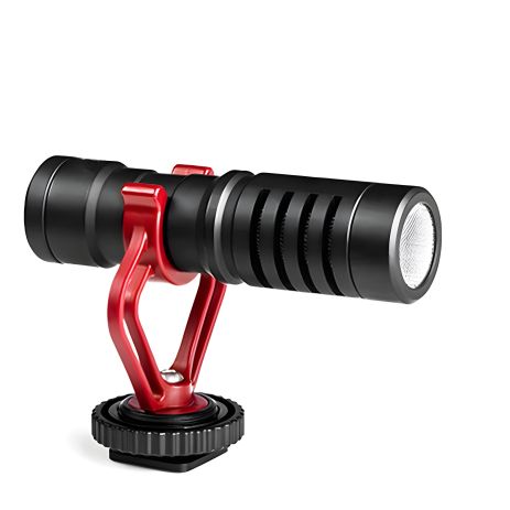 Направлений мікрофон Savetek М100 для телефону, камери, фотоапарату, кардіоїдний, з вітрозахистом