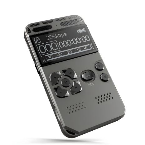 Диктофон професійний з активацією голосом Nectronix V35, пам'ять 8 Гб, SD карти до 64 Гб, MP3