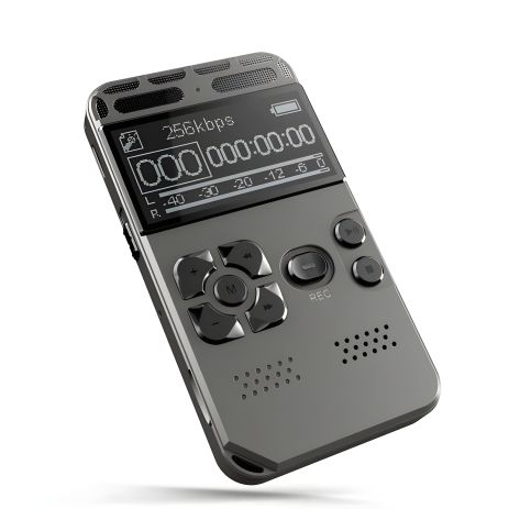 Диктофон професійний з активацією голосом Nectronix V35, пам'ять 8 Гб, SD карти до 64 Гб, MP3