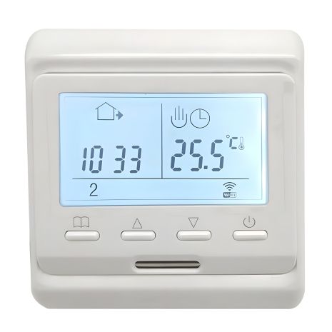 Wifi термостат для газового та електричного котла з LCD дисплеєм Minco Heat MK60L, білий - розумне управління