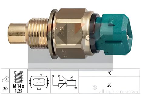 Температурний датчик для FIAT SCUDO, CITROËN XSARA, PEUGEOT PARTNER, KW (530554)