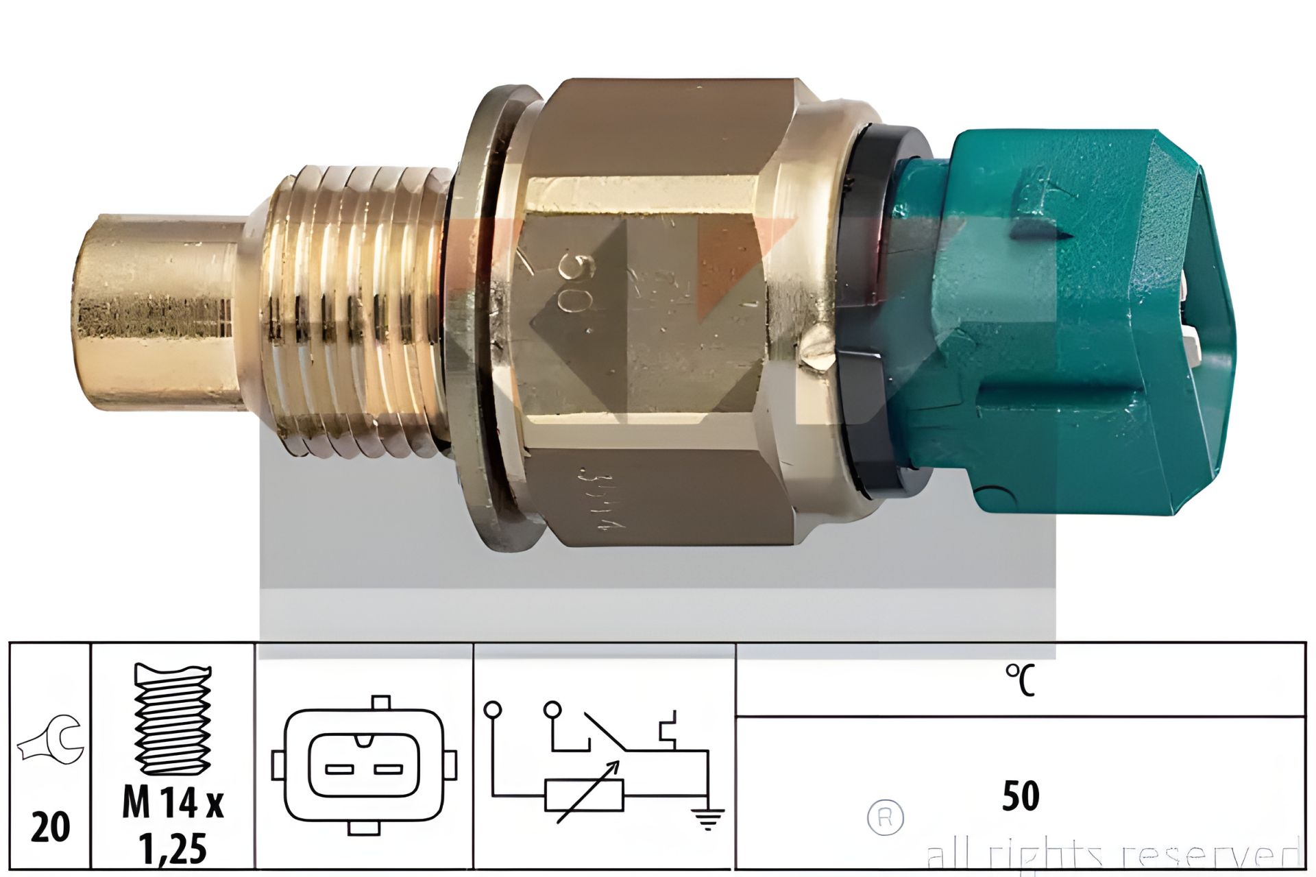 Датчик температуры охлаждающей жидкости FIAT SCUDO, CITROËN XSARA, PEUGEOT PARTNER, KW (530554) Датчик температуры охлаждающей жидкости FIAT SCUDO, CITROËN XSARA, PEUGEOT PARTNER, KW (530554)