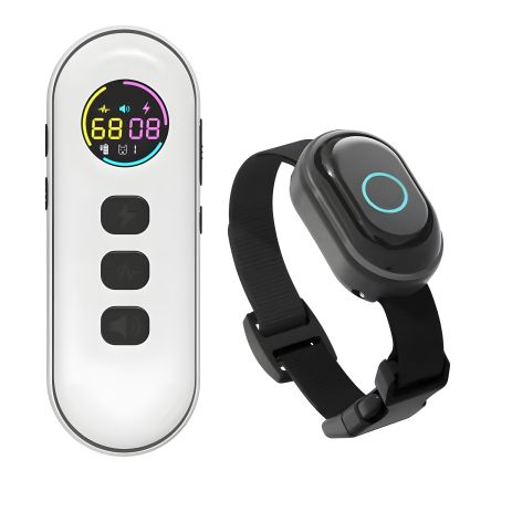 Электронный ошейник для дрессировки средних собак с 3 режимами воздействия DOBE DB900S, чёрный