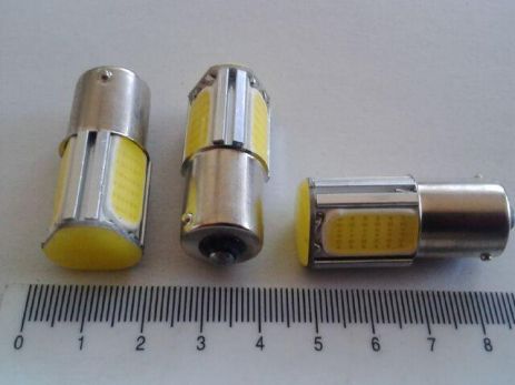 Світлодіод C/C 12V P21W 1156 4SMD кобальт білий