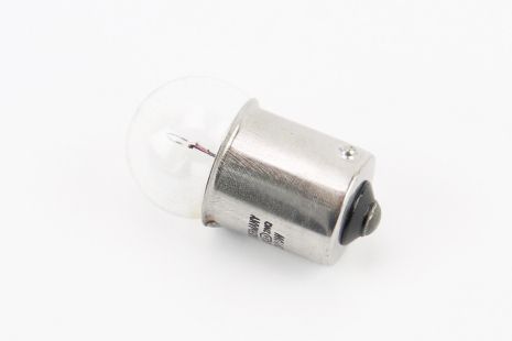 Лампа поворота (белая с цоколем) 12V/10W G18 BA15s