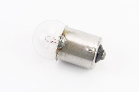 Лампа повороту (біла з цоколем) 12V/5W G18 BA15s