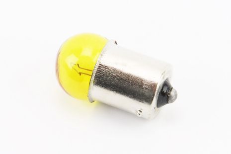 Лампа поворота (желтая с цоколем) 12V/10W G18