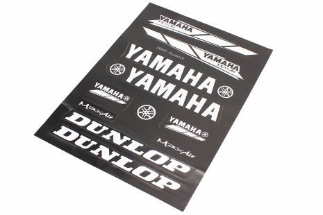 Наклейки набор 11шт "Ямаха/Dunlop" черные 5997 (23х32см)