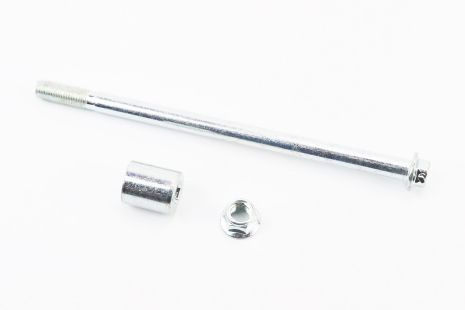 Ось переднего колеса d10mm; L180mm + втулка, гайка, тип 1