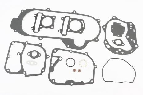 Прокладки двигуна 60-44мм, к-кт 14 деталей, короткий варіатор (метал)