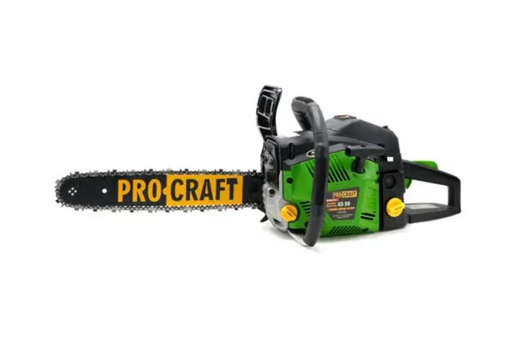 Бензопила ланцюгова Procraft GS-50/2 (шина+ланцюг 45, шина+ланцюг 40) NEW, Зелений Бензопила ланцюгова Procraft GS-50/2 (шина+ланцюг 45, шина+ланцюг 40) NEW, Зелений