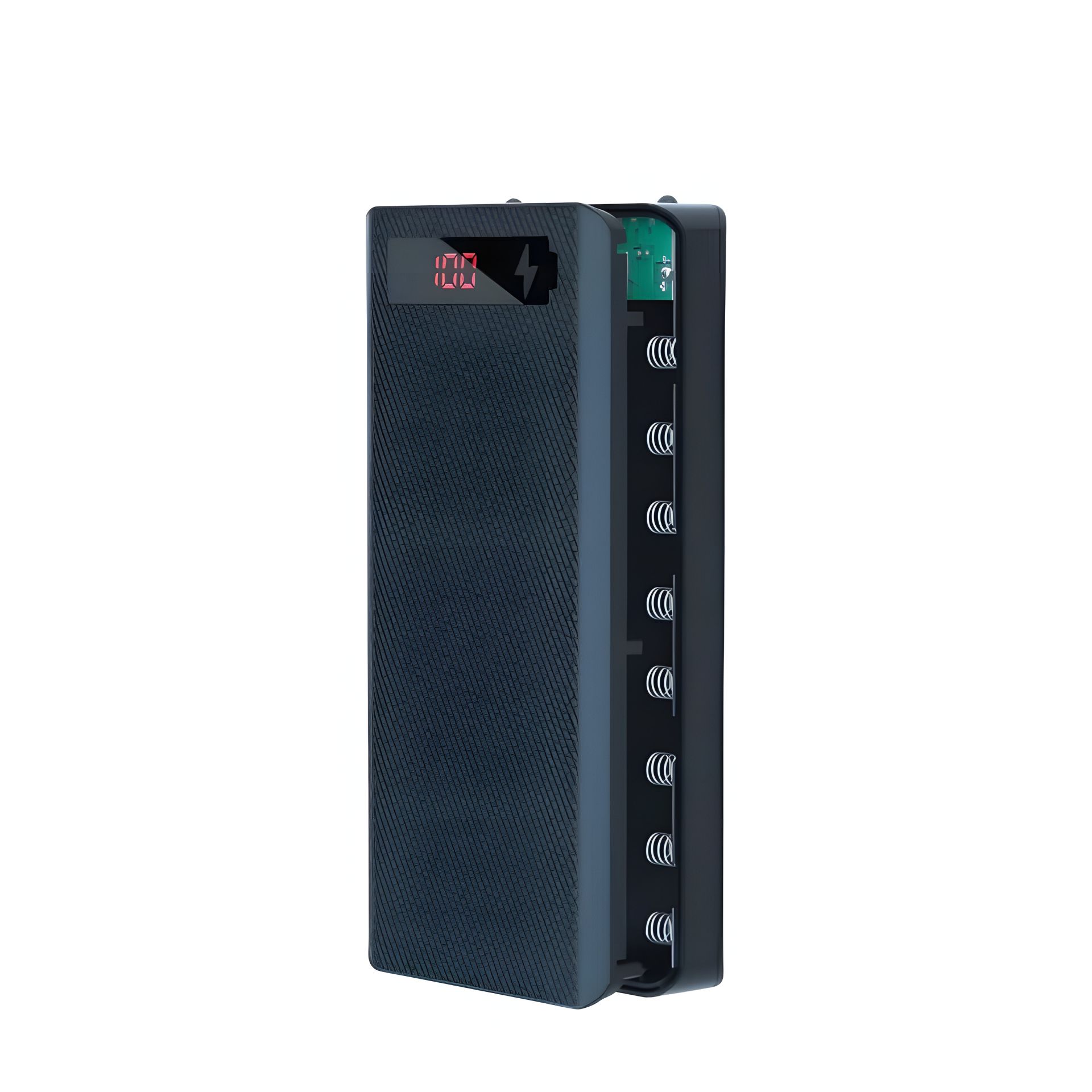 Корпус-кейс DIY під АКБ 8x18650 (18650 8шт) повербанк, 10W, 2xUSB, Type-C, МicroUSB, black (БЕЗ АКБ) Корпус-кейс DIY під АКБ 8x18650 (18650 8шт) повербанк, 10W, 2xUSB, Type-C, МicroUSB, black (БЕЗ АКБ)