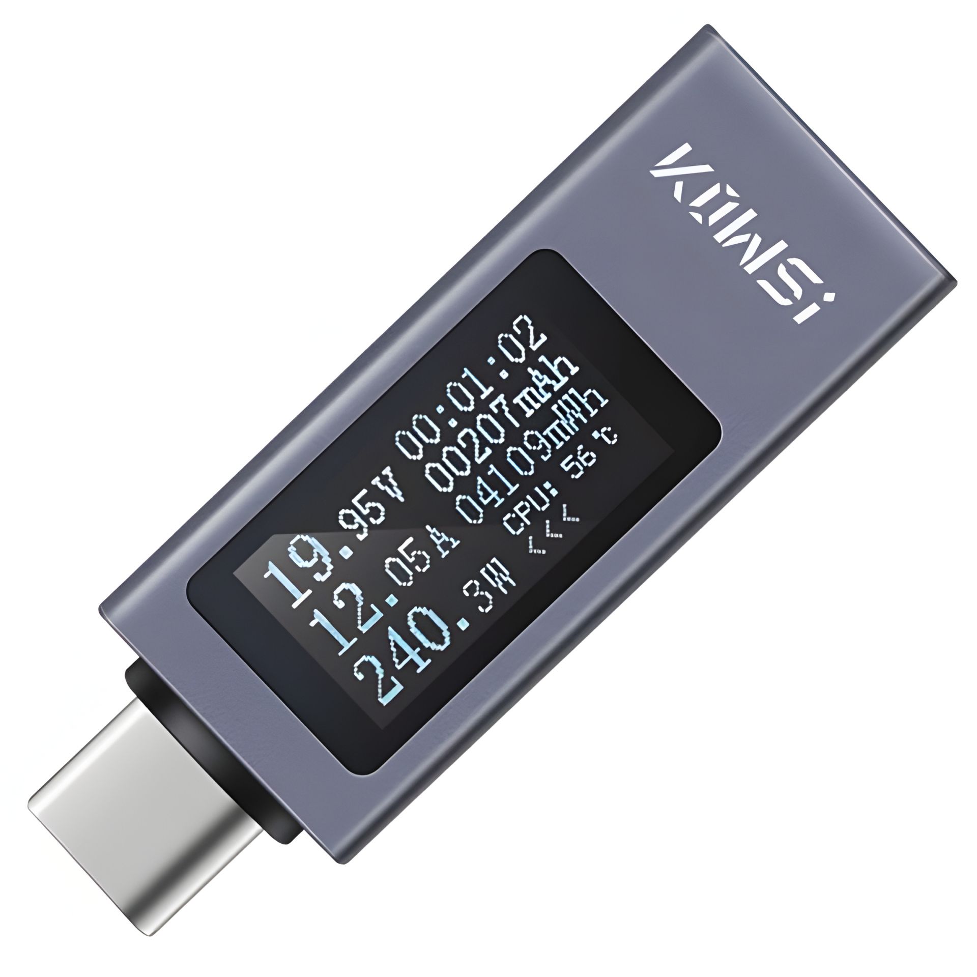 Багатофункціональний USB тестер KOWSI KWS-2301C Type-C / ударостійкий / QC3.0 / 4-30V / 12A / grey Багатофункціональний USB тестер KOWSI KWS-2301C Type-C / ударостійкий / QC3.0 / 4-30V / 12A / grey