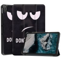 Узоры на твердом чехле Nokia T20 "Don't Touch My Tab"