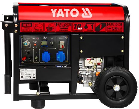 Генератор струму дизельний: P = 3.2 кВт, U = 230 V AC Yato YT-85423