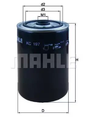 Фильтр Топливный MAHLE/KNECHT RVI Trucks, MAHLE/KNECHT (KC197)