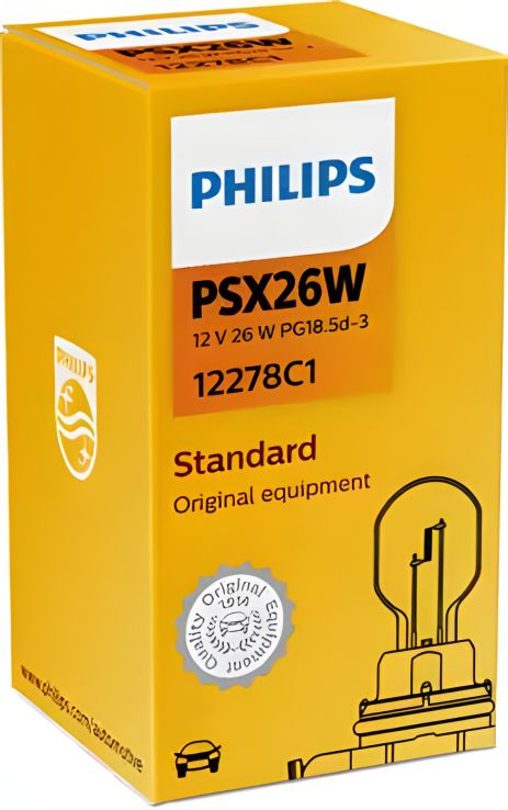 Лампа розжарювання PSX26W 12V 26W PG18.5d-3 HIPERVISION , PHILIPS (12278C1) Лампа розжарювання PSX26W 12V 26W PG18.5d-3 HIPERVISION , PHILIPS (12278C1)