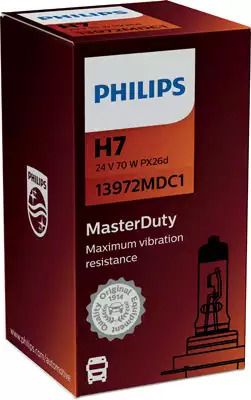 Автолампа H7 24V 70W Master Duty, PHILIPS (13972MDC1)