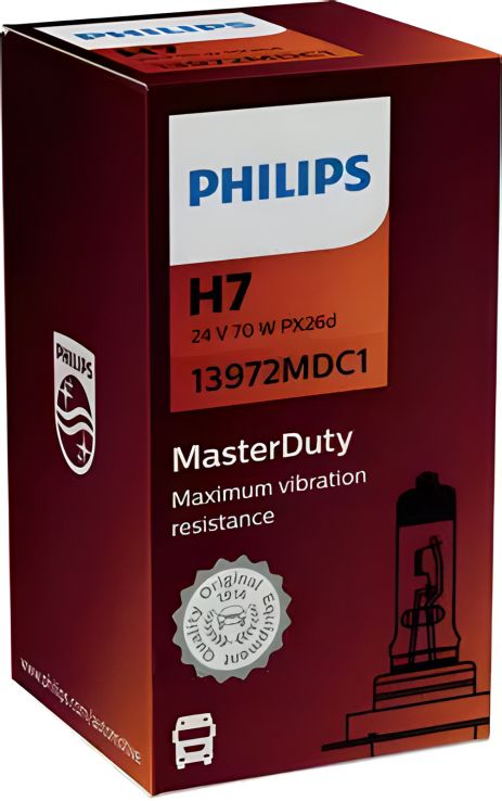 Автолампа H7 24V 70W для Master Duty, PHILIPS (13972MDC1)
