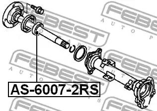 Подвесной подшипник полуоси Pajero/Vivaro/Movano 91-, FEBEST (AS60072RS)