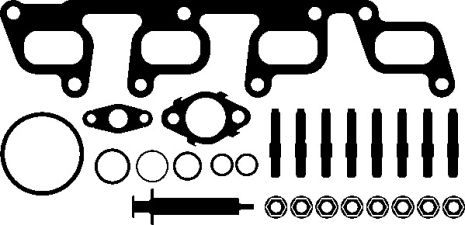 Прокладка турбины (к-кт) VW Caddy/Golf 1.6 TDI 09-, ELRING (244441)