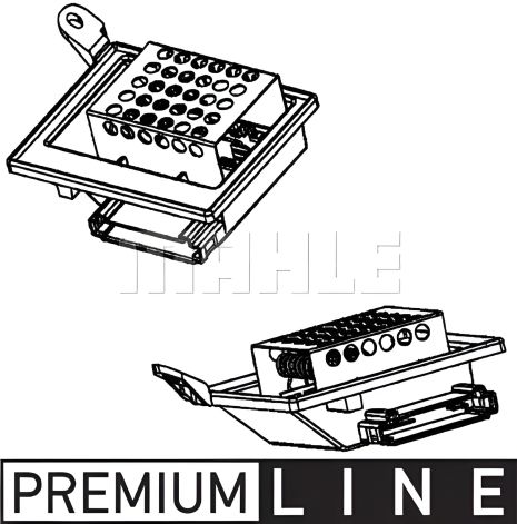 Реостат пічки для MB Vito (W639) 03-, MAHLE/KNECHT (ABR87000P)