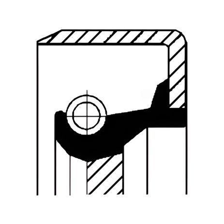 Сальник розміру 45X55X7, CORTECO (01026396B)