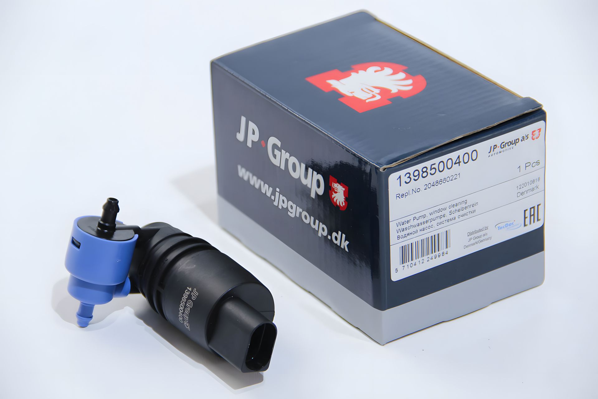 Насос склоомивача Fabia/Rapid/Tiguan 07-, JP Group (1398500400) двопотоціний Насос склоомивача Fabia/Rapid/Tiguan 07-, JP Group (1398500400) двопотоціний