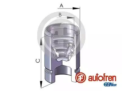 Поршень заднего суппорта MAZDA 323 IV, 323 IV, 323 IV, 323 IV, 323 IV, 626 IV, (Ø30x45.5), AUTOFREN (D02589)