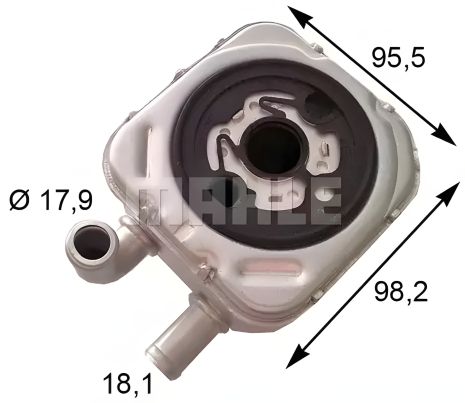 Радіатор оливовий для Passat/A4/A6 2.5TDI 00-06, MAHLE/KNECHT (CLC165000S) Радіатор оливовий для Passat/A4/A6 2.5TDI 00-06, MAHLE/KNECHT (CLC165000S)