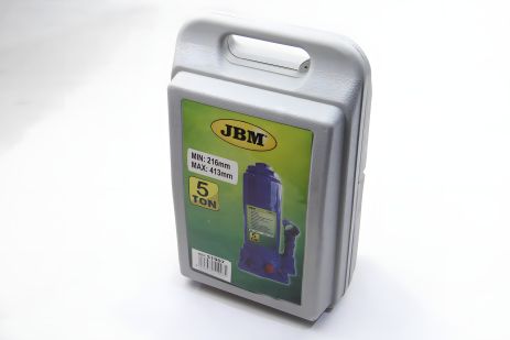 Гідравлічний домкрат (гвинтовий) (мin-216mm/max-413mm) (5 тон), JBM (51907) Гідравлічний домкрат (гвинтовий) (мin-216mm/max-413mm) (5 тон), JBM (51907)