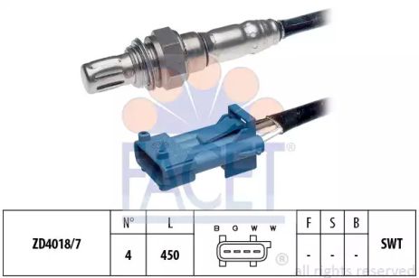 Лямбда-зонд Berlingo/C4/C5 09- 1.4/1.6, FACET (108078)