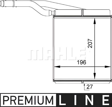 Радиатор отопителя Connect 02-, MAHLE/KNECHT (AH143000P) Радиатор отопителя Connect 02-, MAHLE/KNECHT (AH143000P)
