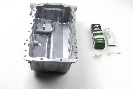 Поддон масляный для Caddy 1.9TDI/2.0SDI 04- (дв. BDJ, BST, BJB) без отверстия для датчика уровня масла, BGA