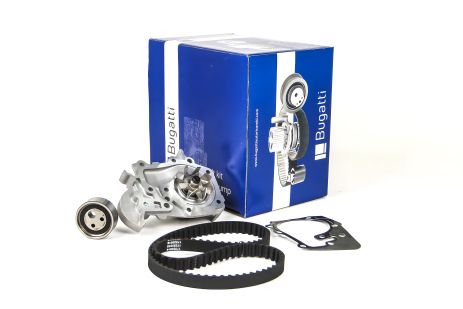 ГРМ комплект (+ насос) 1.4/1.6i Kangoo 97-/Logan 04-/Megane 96-99, BUGATTI (KBU7714B)
