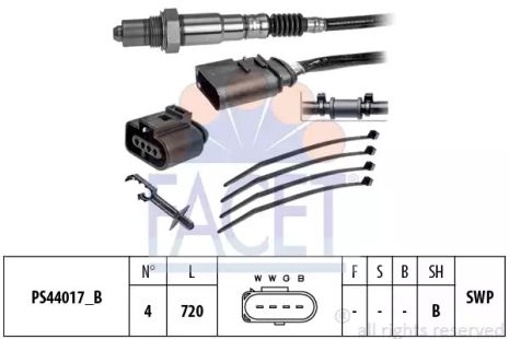 Лямбда-зонд A4/A6/ Fabia/Octavia/ Golf/Polo 1.0-4.5 95-10, FACET (108248)