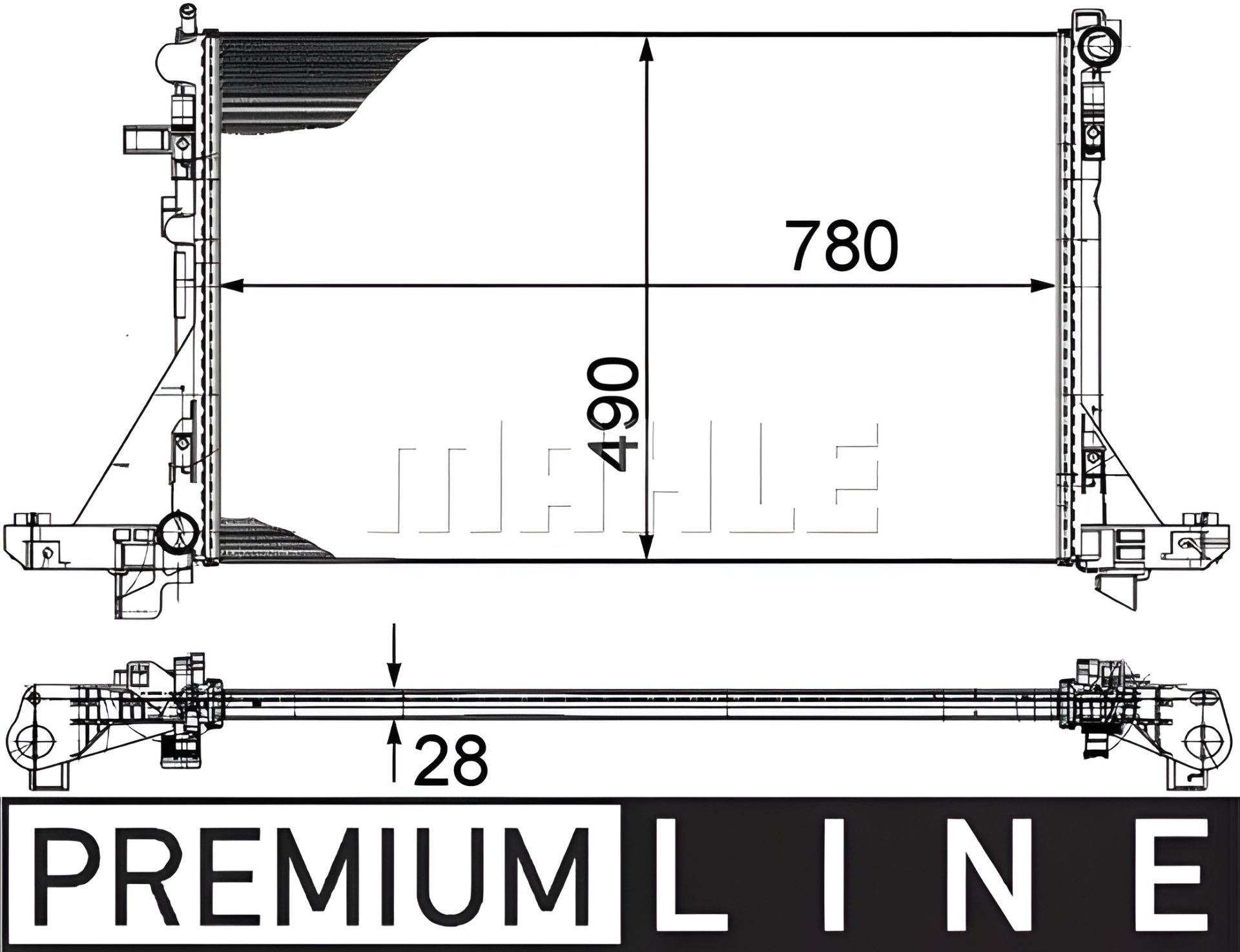 Радиатор охлаждения для Renault Master III/Opel Movano 2.3 dCi/CDTI 10- (замена CR 1770 000S), MAHLE/KNECHT (CR1) Радиатор охлаждения для Renault Master III/Opel Movano 2.3 dCi/CDTI 10- (замена CR 1770 000S), MAHLE/KNECHT (CR1)