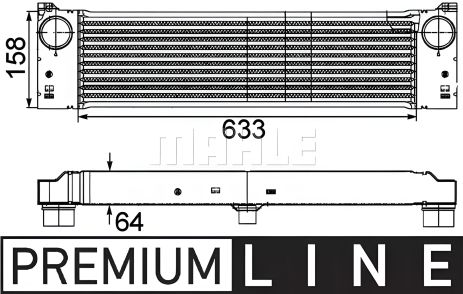 Інтеркулєр Mercedes Vito W639 CDI, MAHLE/KNECHT (CI192000P) Інтеркулєр Mercedes Vito W639 CDI, MAHLE/KNECHT (CI192000P)