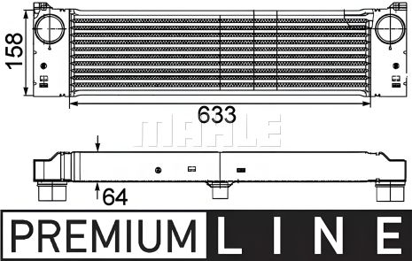 Інтеркулер Mercedes Vito W639 CDI, MAHLE/KNECHT (CI192000P) Інтеркулер Mercedes Vito W639 CDI, MAHLE/KNECHT (CI192000P)