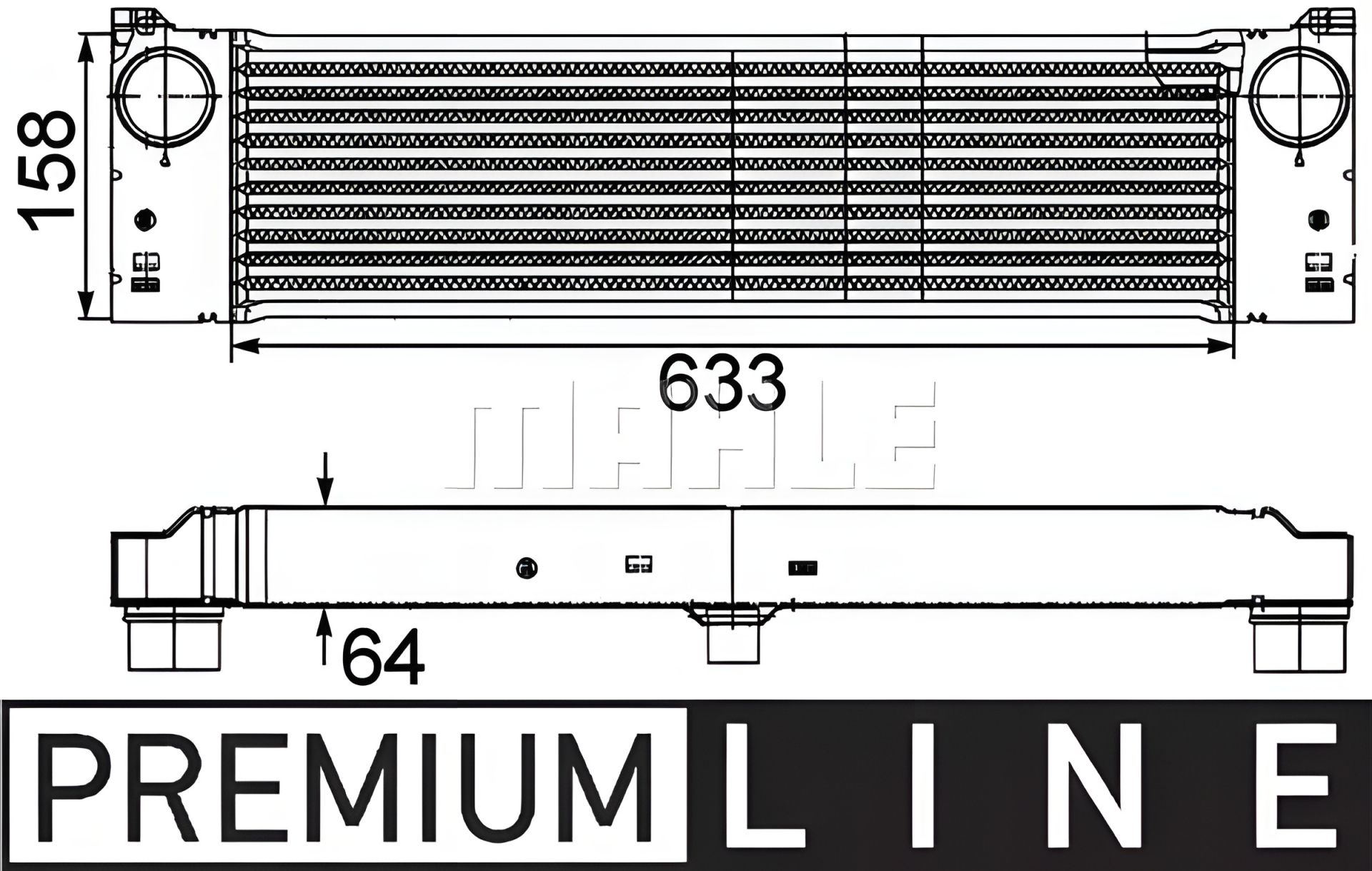 Інтеркулєр Mercedes Vito W639 CDI, MAHLE/KNECHT (CI192000P) Інтеркулєр Mercedes Vito W639 CDI, MAHLE/KNECHT (CI192000P)