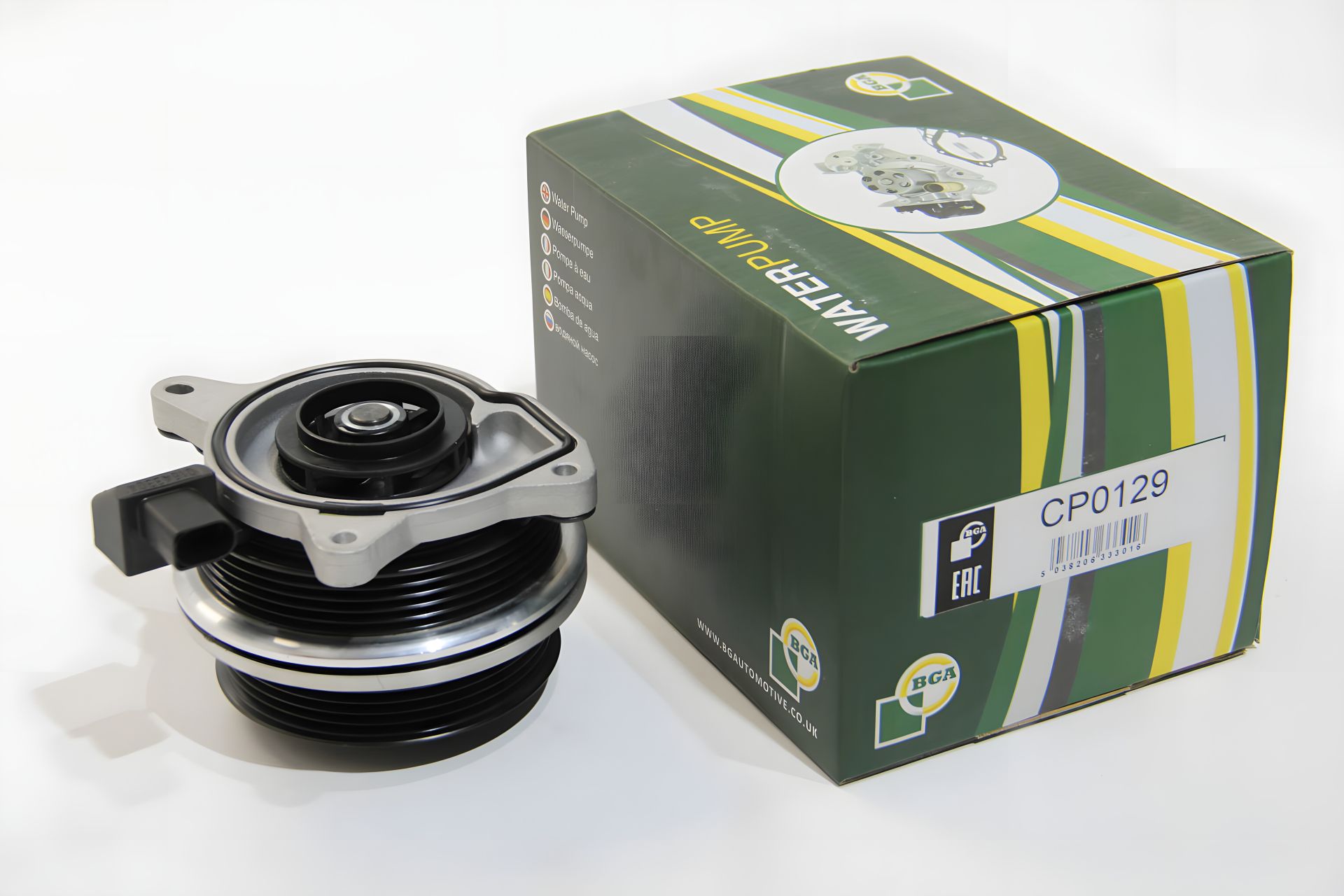 Электрический водяной насос для Golf/Passat/Jetta 1.4TSI 06-, BGA (CP0129) Электрический водяной насос для Golf/Passat/Jetta 1.4TSI 06-, BGA (CP0129)